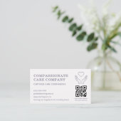 Carte De Visite Code QR de professionnel d'aide à domicile pour pe (Debout devant)