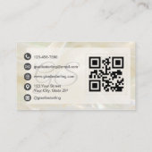 Carte De Visite Code QR de psychologue (Dos)