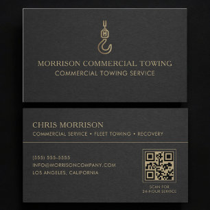 Carte De Visite Code QR de remorquage commercial