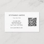 Carte De Visite Code QR de remplissage (Dos)