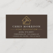 Carte De Visite Code QR de rénovation et réparation de maison en o (Devant)