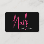 Carte De Visite Code QR de réservation pour technicien en onglerie (Devant)