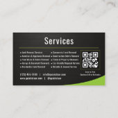 Carte De Visite Code QR de retrait de déchets métalliques (Dos)