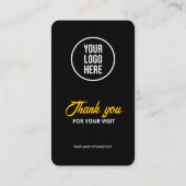 Carte De Visite Code QR de révision des avis Google noirs pour les (Dos)