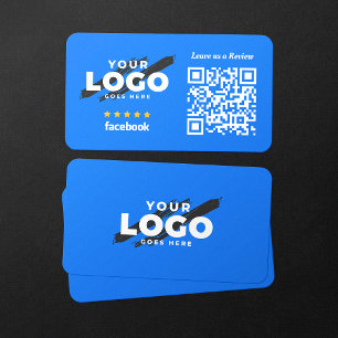 Carte De Visite Code QR de révision Facebook 5 étoiles pour mon en