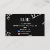 Carte De Visite Code QR de salon de coiffure professionnel pour ré (Dos)
