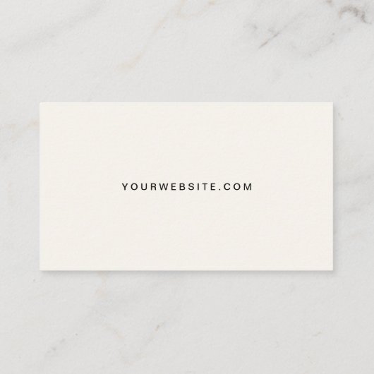 Carte De Visite Code QR de script moderne Professionnel (Dos)