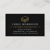 Carte De Visite Code QR de service de béton (Devant)