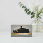 Carte De Visite Code QR de service de location de voiture professi (Debout devant)