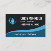 Carte De Visite Code QR de service de nettoyeur haute pression (Devant)