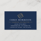 Carte De Visite Code QR de service de revêtement de sol profession (Devant)