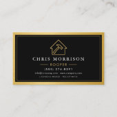 Carte De Visite Code QR de service de toiture professionnel (Devant)
