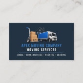 Carte De Visite Code QR de services professionnels de camion de dé (Devant)