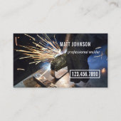 Carte De Visite Code QR de soudeur professionnel (Devant)