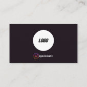 Carte De Visite Code QR de suppression de logo moderne (Dos)