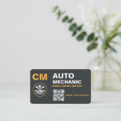 Carte De Visite Code QR de technicien automobile mobile (Debout devant)
