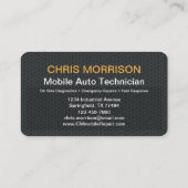 Carte De Visite Code QR de technicien automobile mobile (Dos)