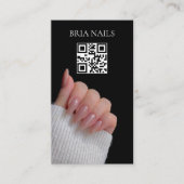 Carte De Visite Code QR de technicien en onglerie (Devant)