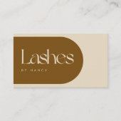 Carte De Visite Code QR de Terracotta Arch Lash Stylist (Devant)