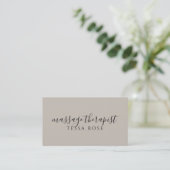 Carte De Visite Code QR de thérapeute de massage (Debout devant)