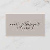 Carte De Visite Code QR de thérapeute de massage (Devant)