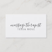 Carte De Visite Code QR de Thérapeute de Massage  (Devant)