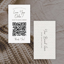 Code QR de tricot à fil blanc simple Laissez un av