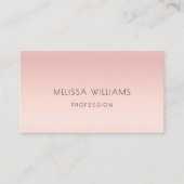 Carte De Visite Code QR | Dégradé Rose pâle (Devant)