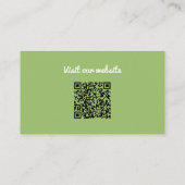 Carte De Visite Code QR d'Elfe de l'Hiver Mignon Faisant des Jouet (Dos)