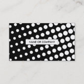 Carte De Visite Code QR demi-ton noir et blanc (Dos)