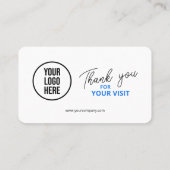 Carte De Visite Code QR des avis Facebook Lien de révision d'entre (Dos)