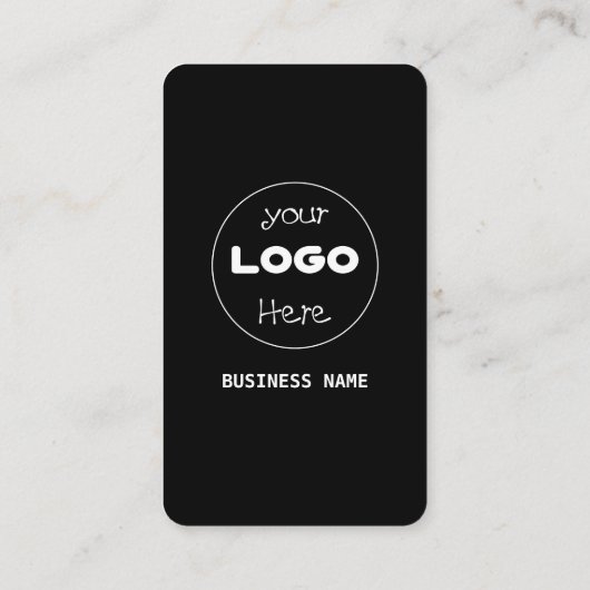 Carte De Visite Code QR des médias sociaux personnalisés Noir prof (Dos)