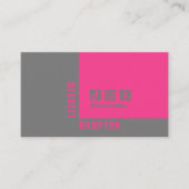 Carte De Visite Code QR des médias sociaux simples (Devant)