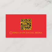 Carte De Visite Code QR des services de remorquage Rétro (Dos)
