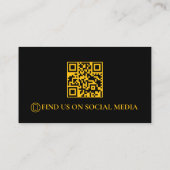 Carte De Visite Code QR des services de remorquage Rétro (Dos)
