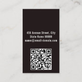 Carte De Visite Code qr des services de soudure personnalisables (Dos)