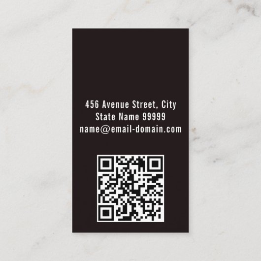 Carte De Visite Code qr des services de soudure personnalisables (Dos)