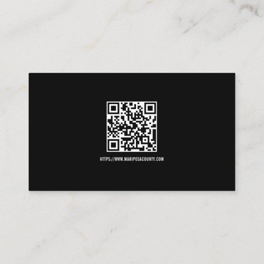 Carte De Visite Code QR des services d'urgence du répartiteur pers (Dos)