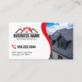Carte De Visite Code QR des services professionnels de toiture rou (Devant)