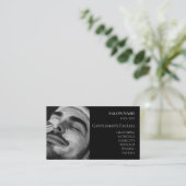 Carte De Visite Code QR des soins faciaux pour hommes de soins de  (Debout devant)
