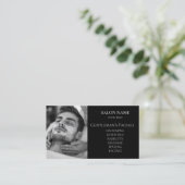 Carte De Visite Code QR des soins faciaux pour hommes de soins de (Debout devant)