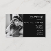 Carte De Visite Code QR des soins faciaux pour hommes de soins de  (Devant)