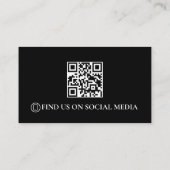 Carte De Visite Code QR détaillé du véhicule (Dos)