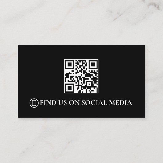 Carte De Visite Code QR détaillé du véhicule (Dos)