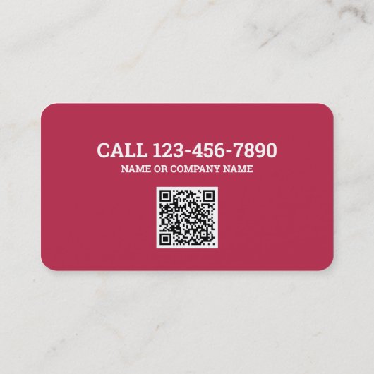 Carte De Visite Code QR détective de l'enquêteur privé (Dos)