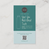 Carte De Visite Code QR d'instructions d'entretien pour gobelet bo (Devant)