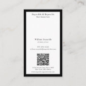 Carte De Visite Code QR du Cabinet de Juristes Professionnels de l (Dos)