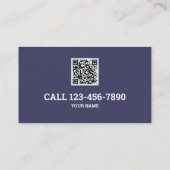 Carte De Visite Code QR du chercheur sur le vaccin (Dos)