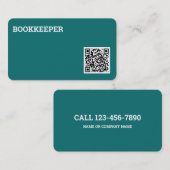 Carte De Visite Code QR du comptable vérificateur (Devant / Derrière)