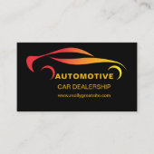 Carte De Visite Code QR du concessionnaire automobile (Devant)